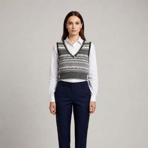 Slim-fit Designer Women's Knit Tops